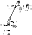Page A Diagram and Parts List for TNE  Weed Eater Trimmer
